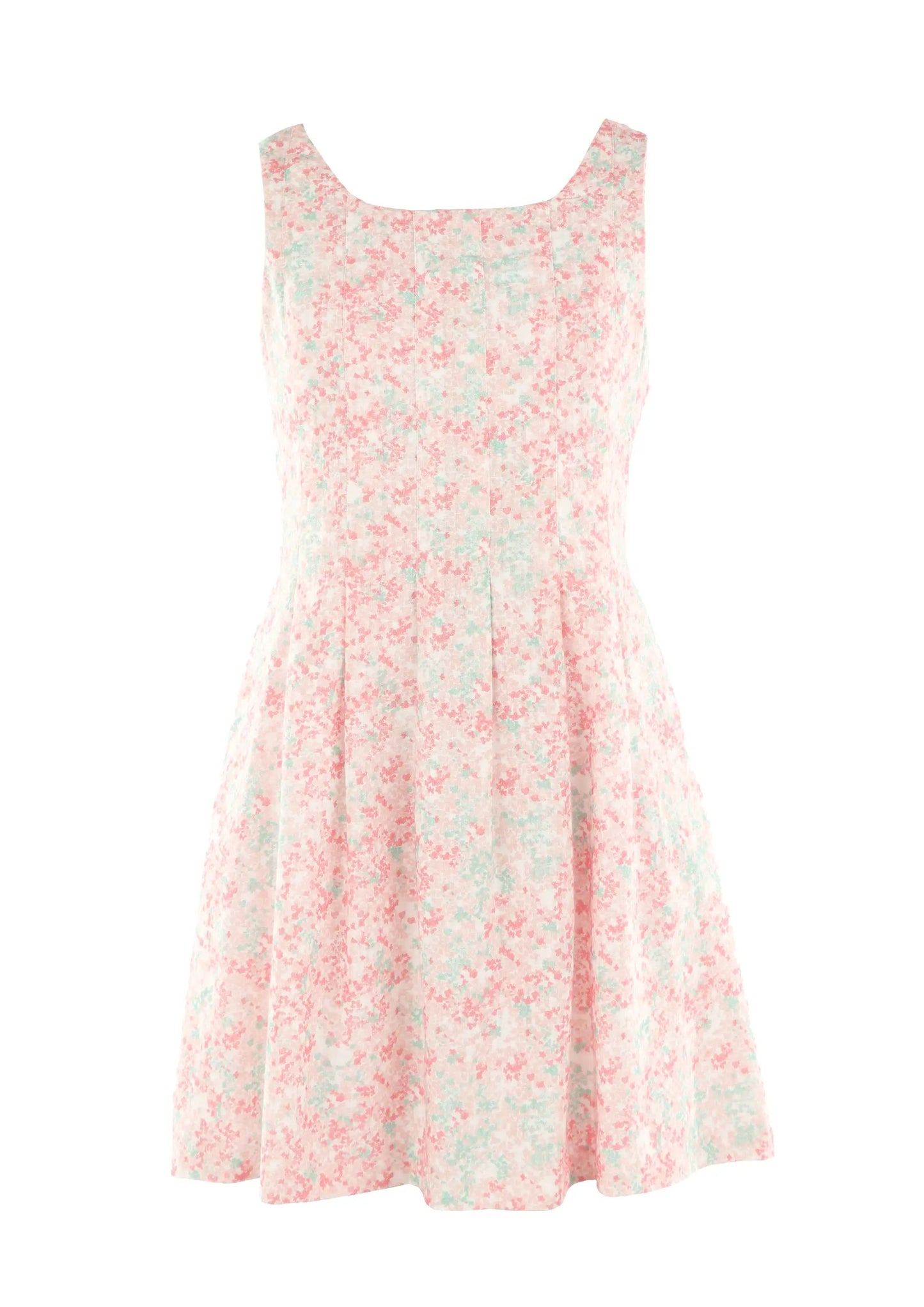 Luli & Me Gabby Girls Pink Floral Sleeveless Willow Dress by Luli & Me