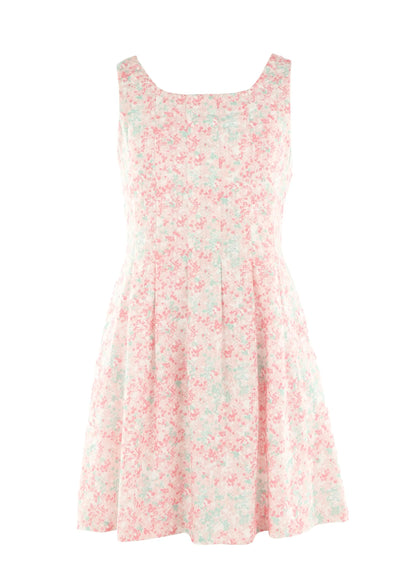 Luli & Me Gabby Girls Pink Floral Sleeveless Willow Dress by Luli & Me
