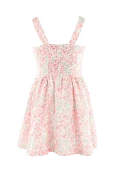 Luli & Me Gabby Girls Pink Floral Sleeveless Willow Dress by Luli & Me