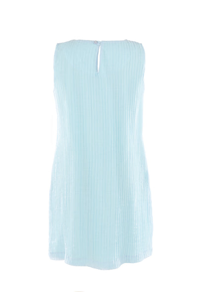 Luli & Me Gabby Girls Grace Sleeveless Dress with Belt - Blue by Luli & Me