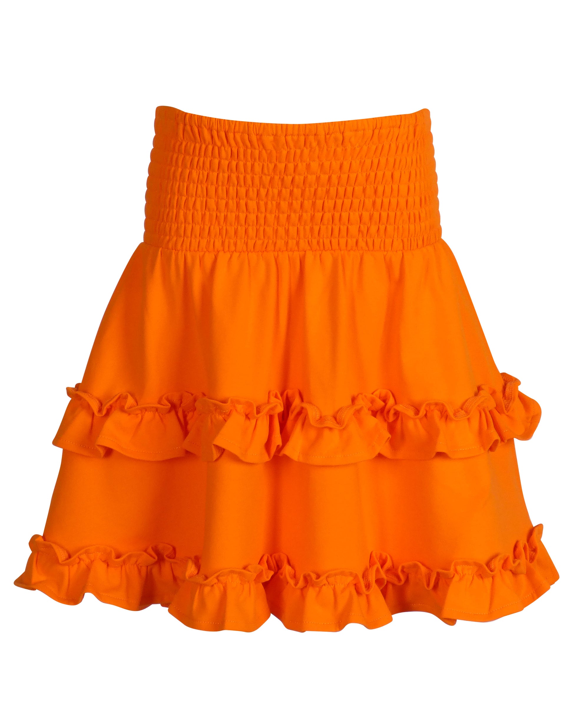 Yellow Lamb Girls Gameday Cheerleader Cheer Skirt Set - Orange