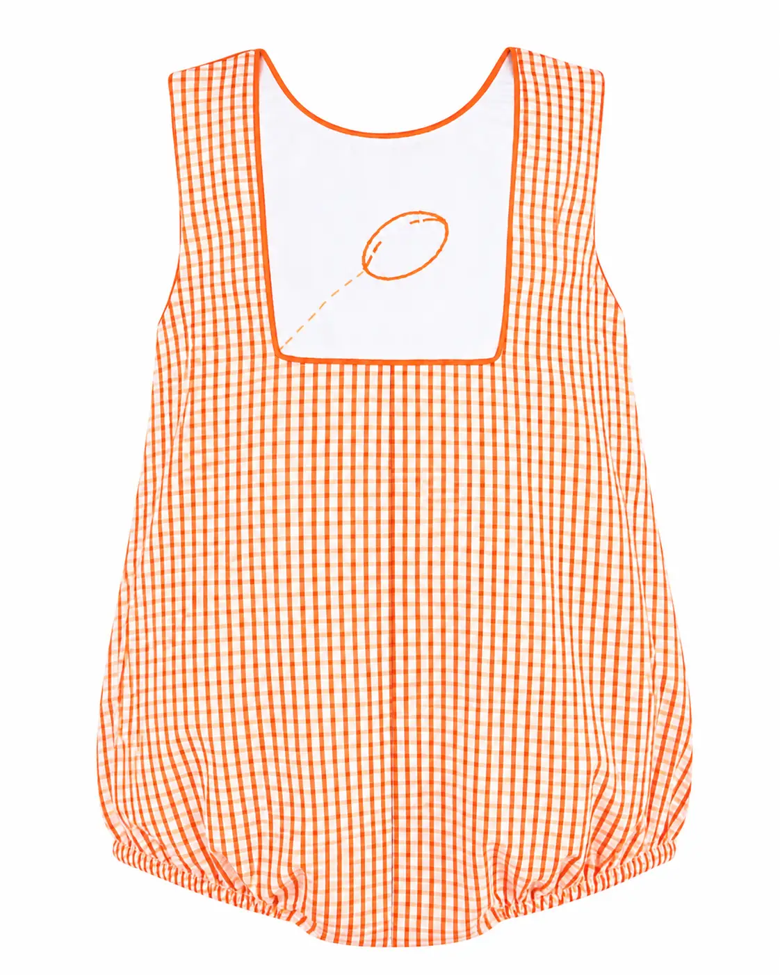 Yellow Lamb Boys Bellamy Bubble - Football Game Day Orange by Yellow Lamb