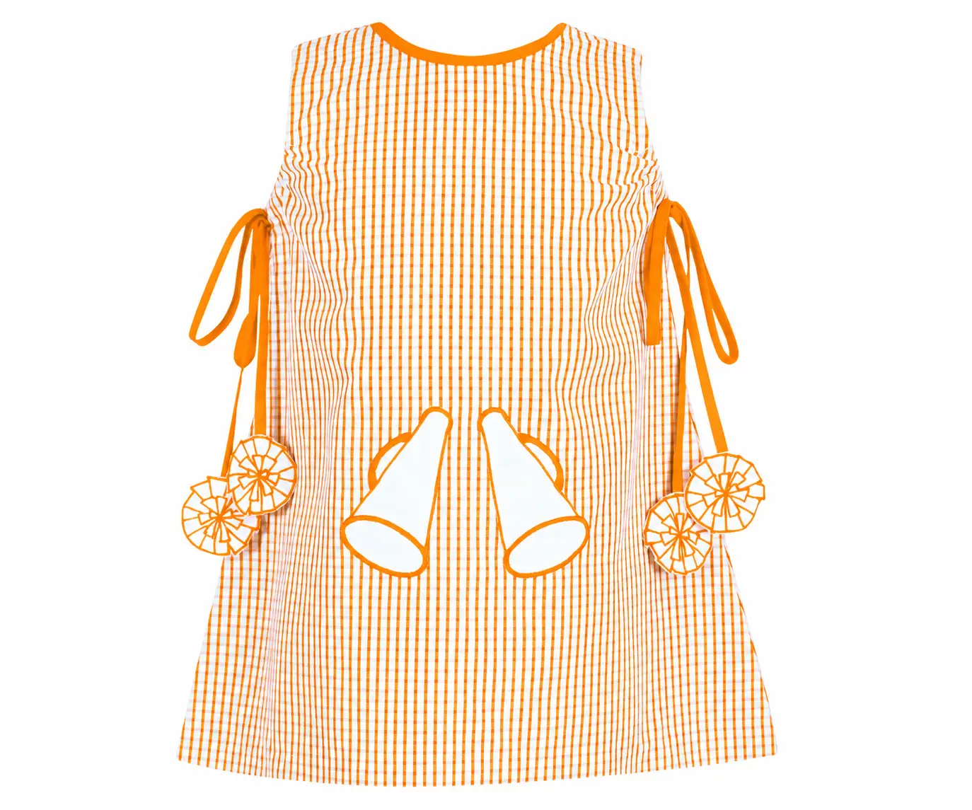 Yellow Lamb Girls Emma Jumper Dress - Football Game Day Clemson Orange