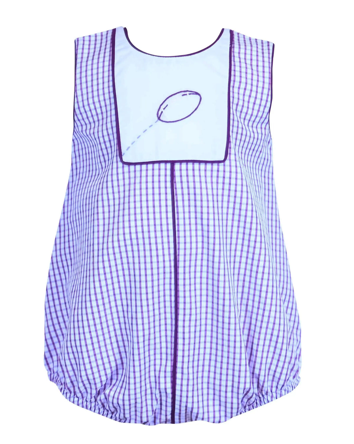 Yellow Lamb Boys Bellamy Bubble - Football Game Day LSU Purple by Yellow Lamb