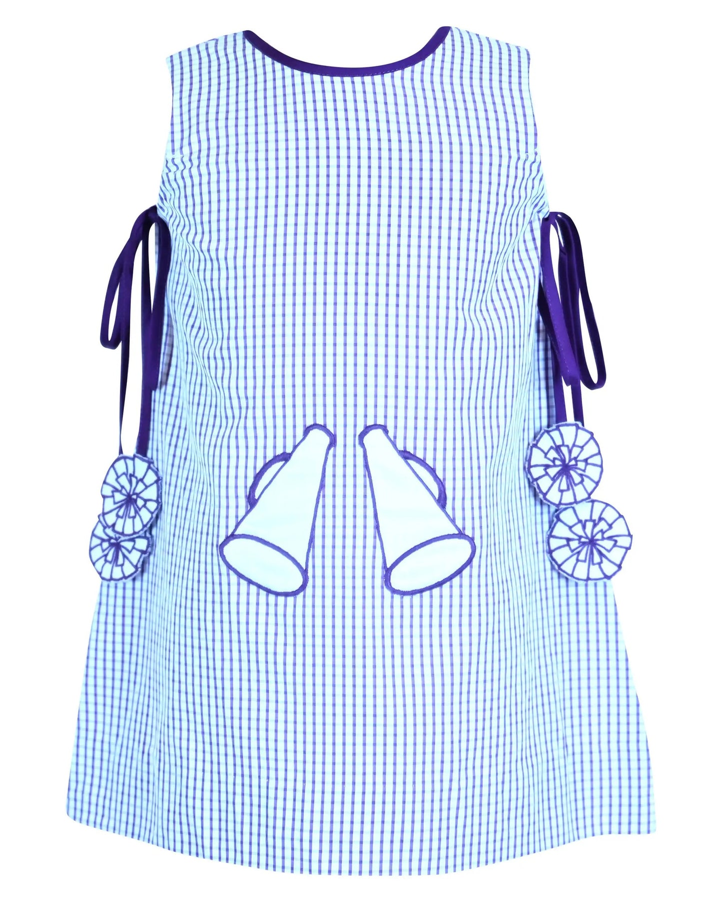 Yellow Lamb Girls Emma Jumper Dress - Game Day LSU Purple by Yellow Lamb