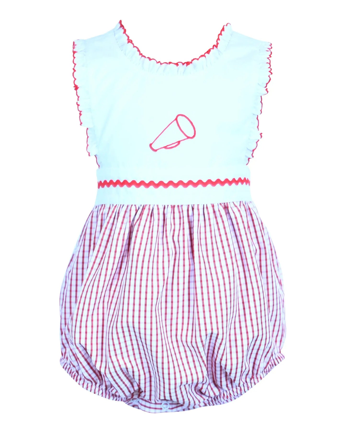 Yellow Lamb Girls Chelsea Game Day Megaphone Bubble - UGA Red by Yellow Lamb