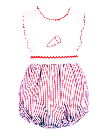 Yellow Lamb Girls Chelsea Game Day Megaphone Bubble - UGA Red by Yellow Lamb