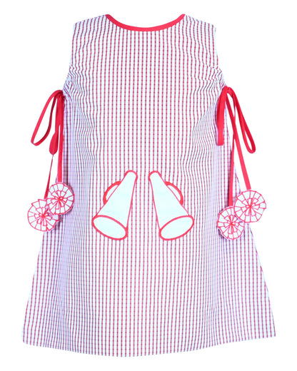 Yellow Lamb Girls Emma Jumper Dress - Game Day UGA Red by Yellow Lamb