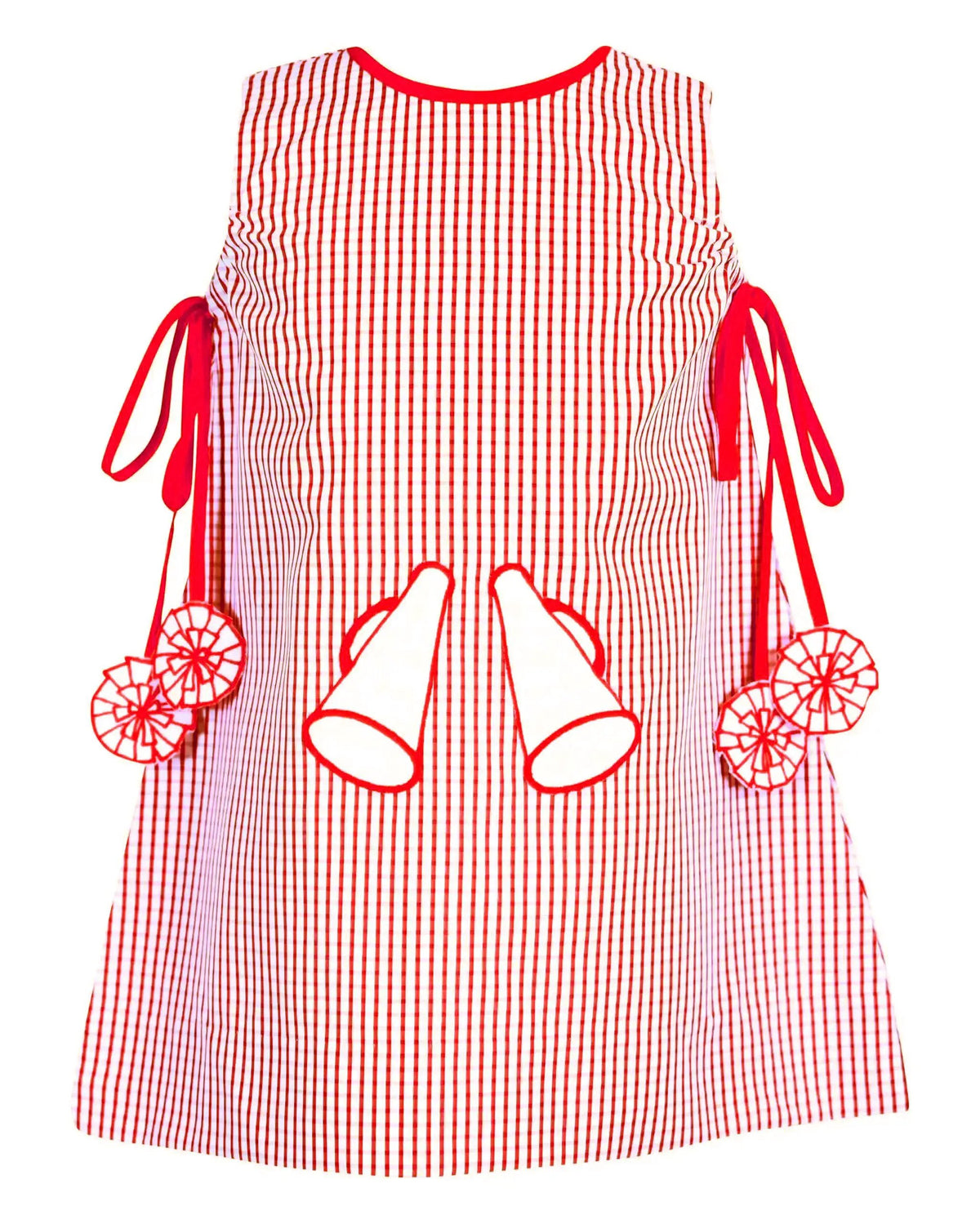 Yellow Lamb Girls Emma Jumper Dress - Football Game Day UGA Red by Yellow Lamb