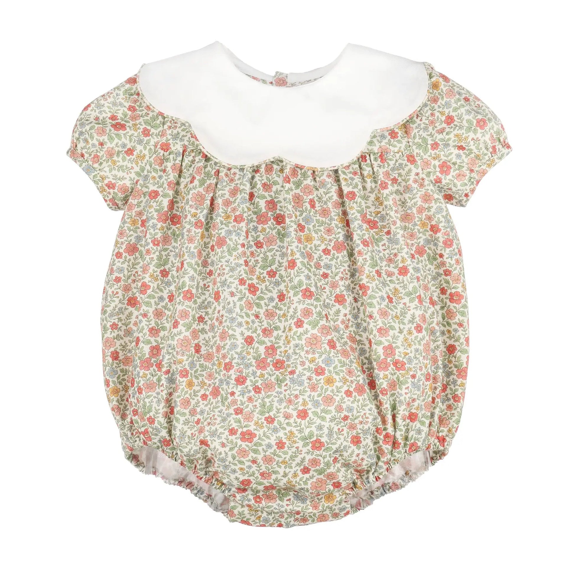 Sophie & Lucas Girls Orange Storybook Vintage Scallop Bubble