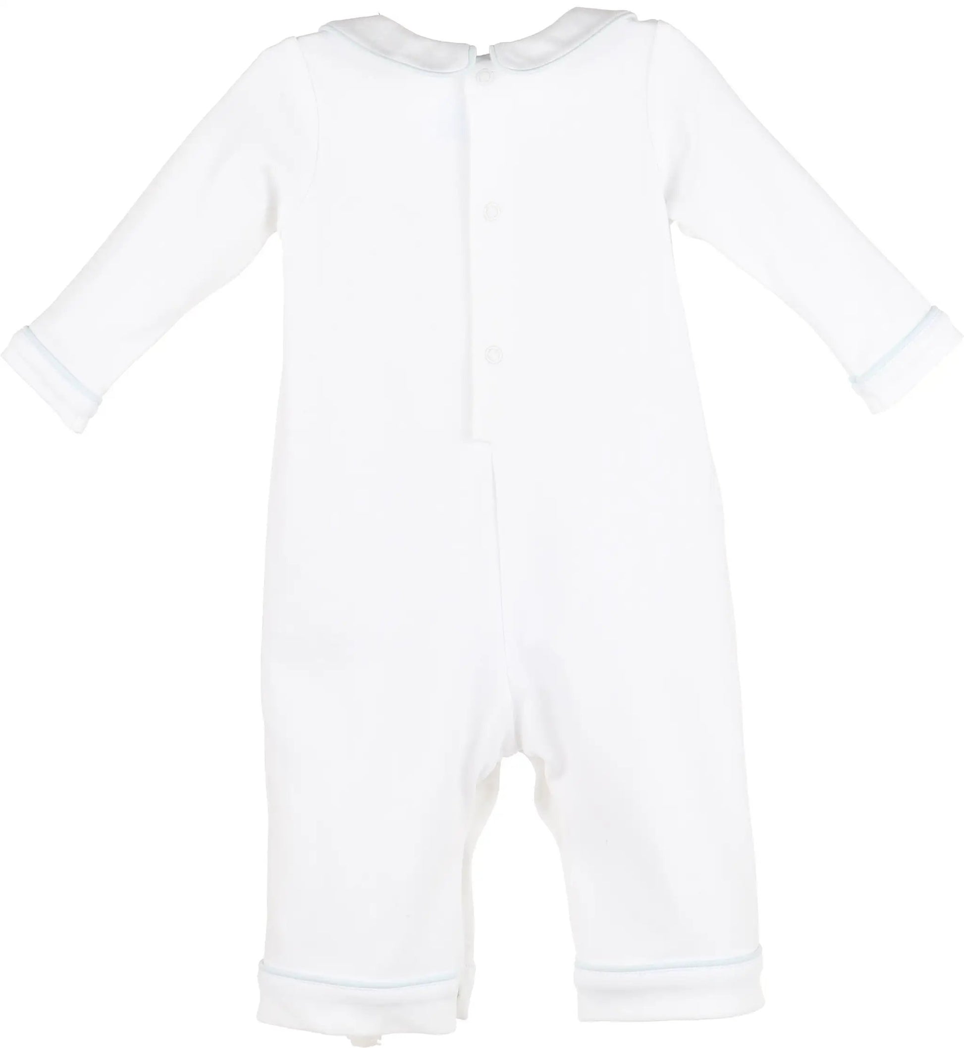Luli & Me Boys Blue Warm Winter Home Romper