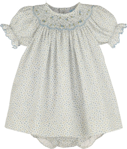 Luli & Me Girls Forest Fairy Bishop Dress - Blue
