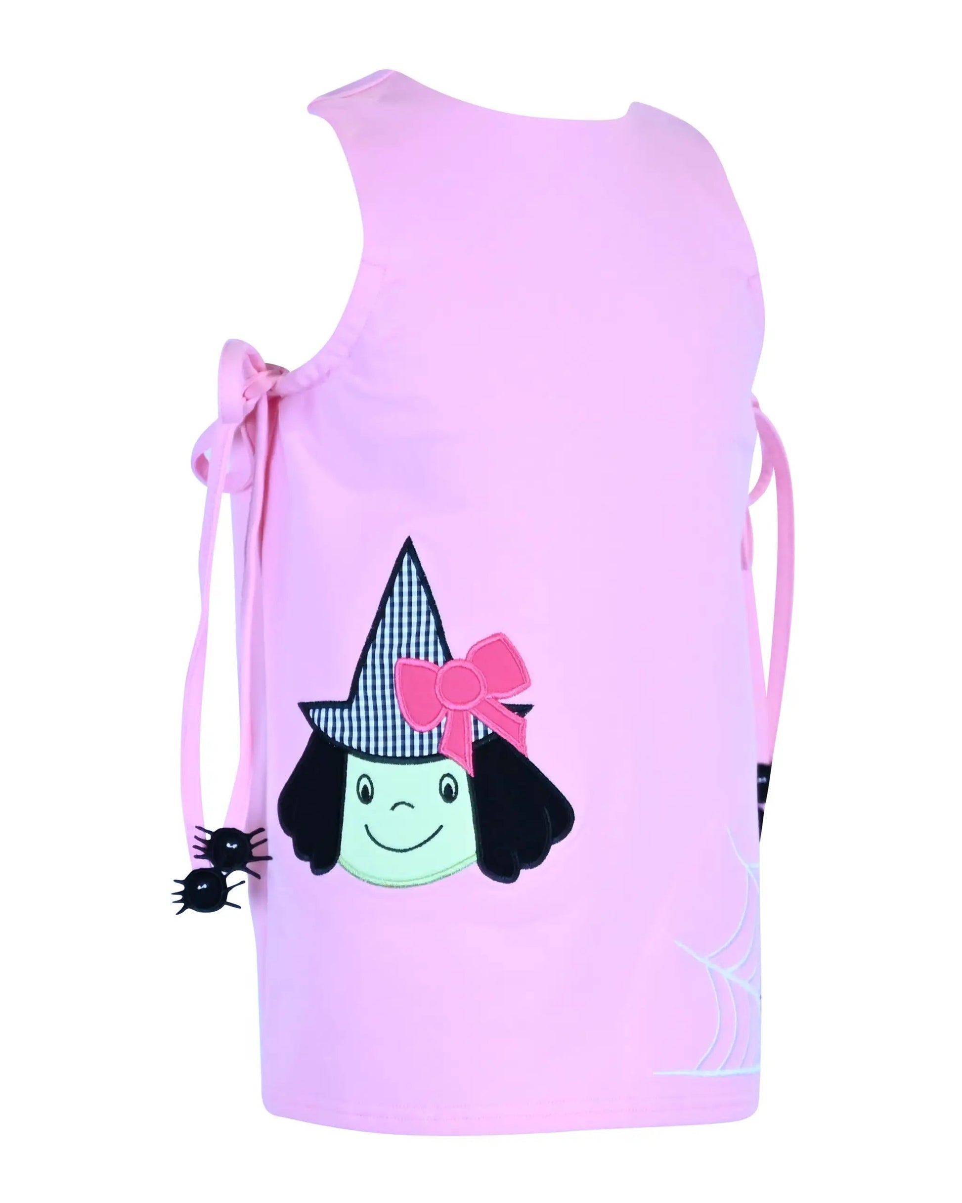 Yellow Lamb Girls Pink Emma Jumper Dress - Halloween Witch