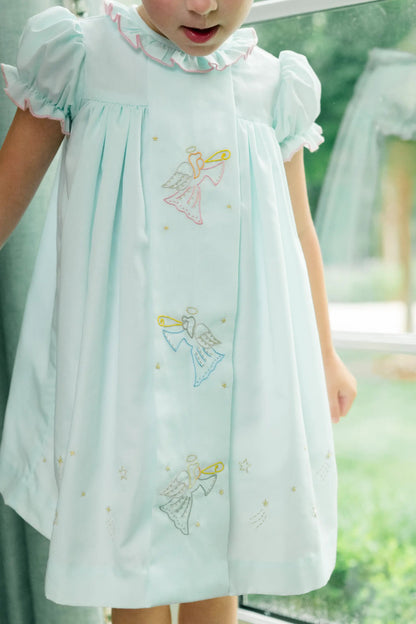 Proper Peony Girls Mint Green Christmas Harmonic Angels Dress