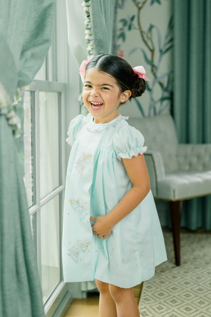 Proper Peony Girls Mint Green Christmas Harmonic Angels Dress