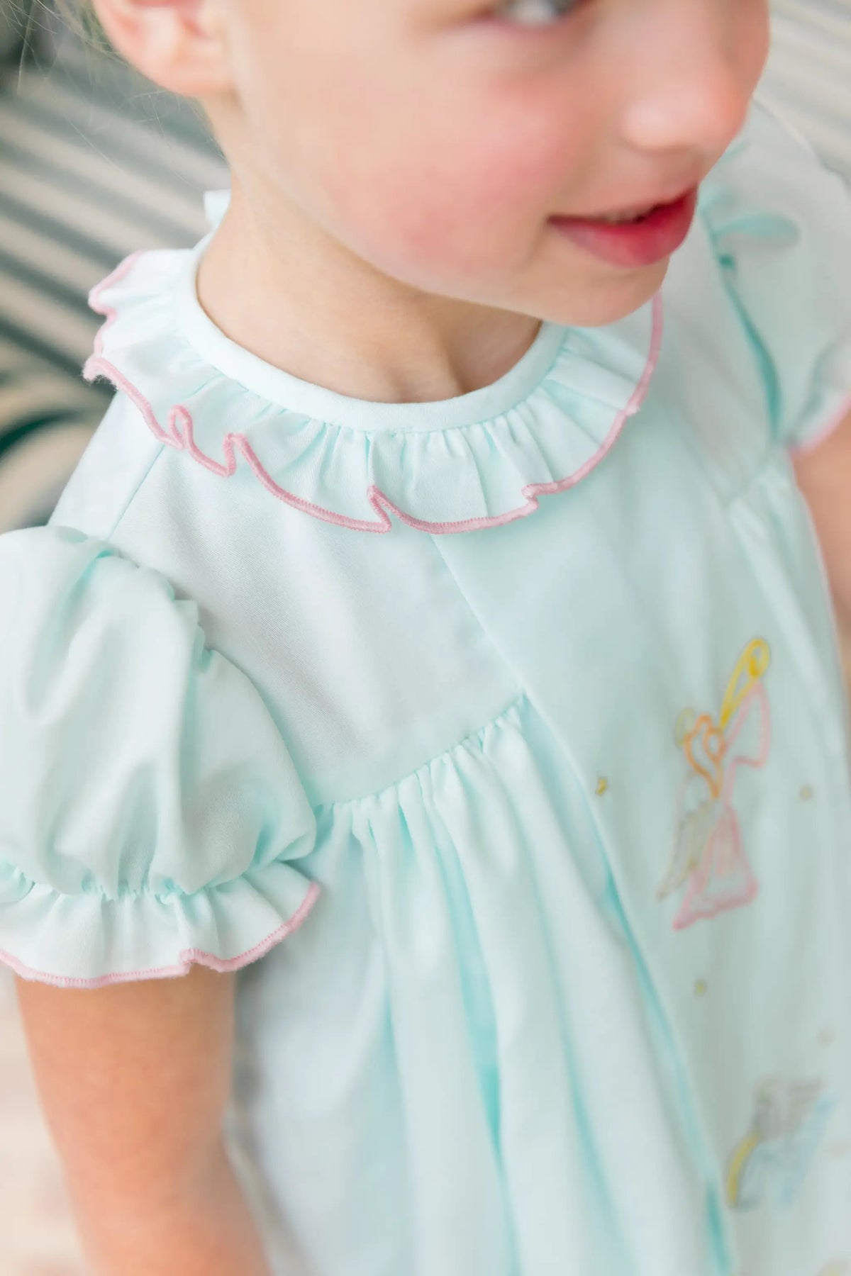 Proper Peony Girls Mint Green Christmas Harmonic Angels Dress