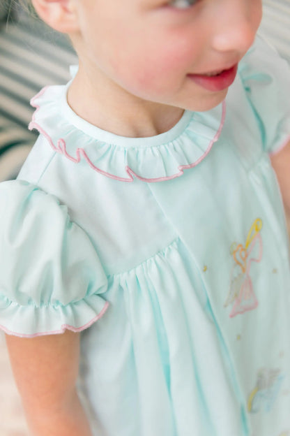 Proper Peony Girls Mint Green Christmas Harmonic Angels Dress
