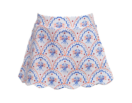 Proper Peony Heritage Girls Red White Blue Skort by Proper Peony