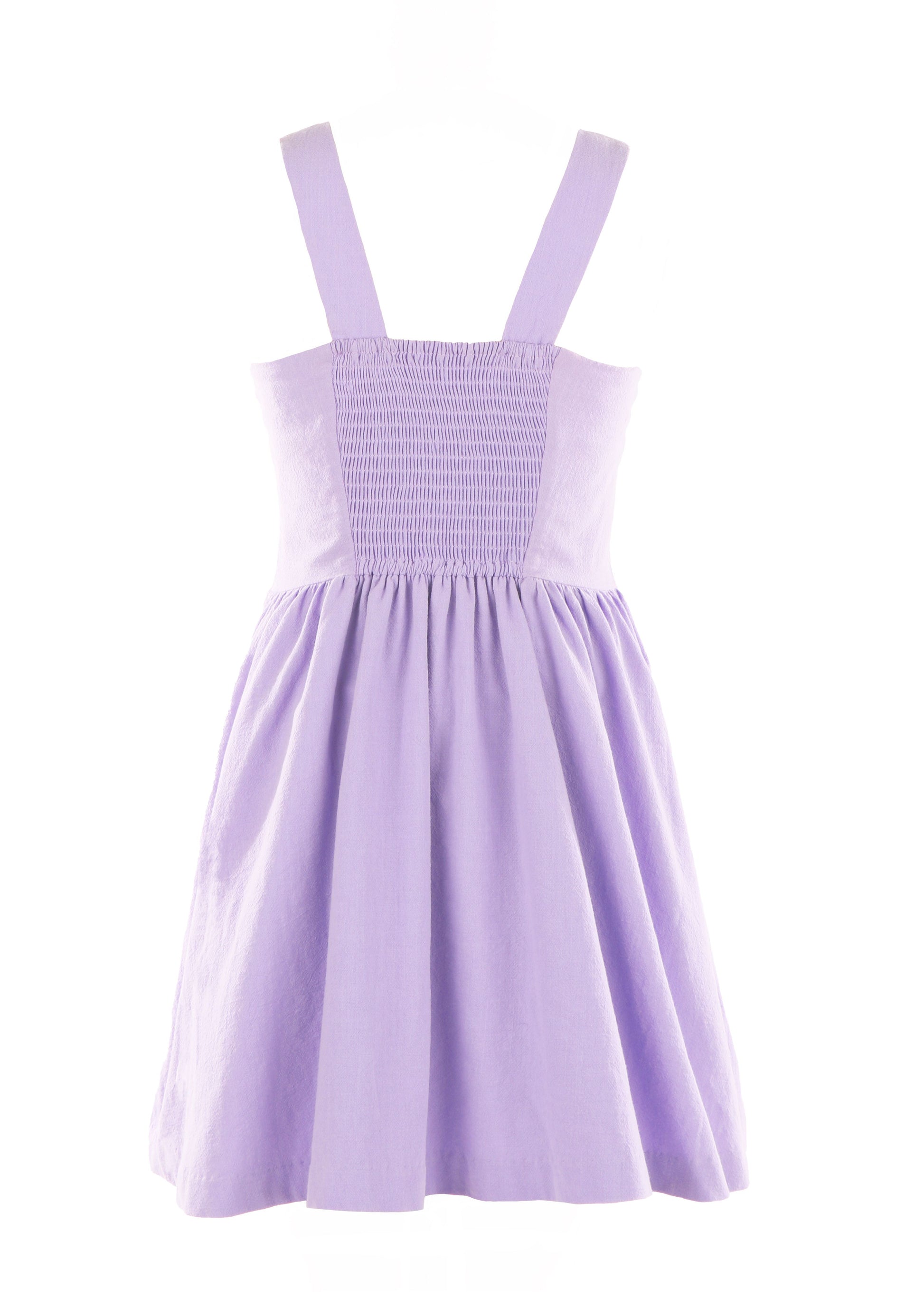 Luli & Me Girls Sleeveless Willow Pleated Dress - Lilac