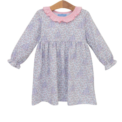 Trotter Street Kids Girls Lavender & Pink Hidden Castle Dress