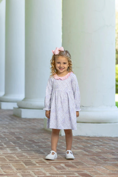 Trotter Street Kids Girls Lavender & Pink Hidden Castle Dress