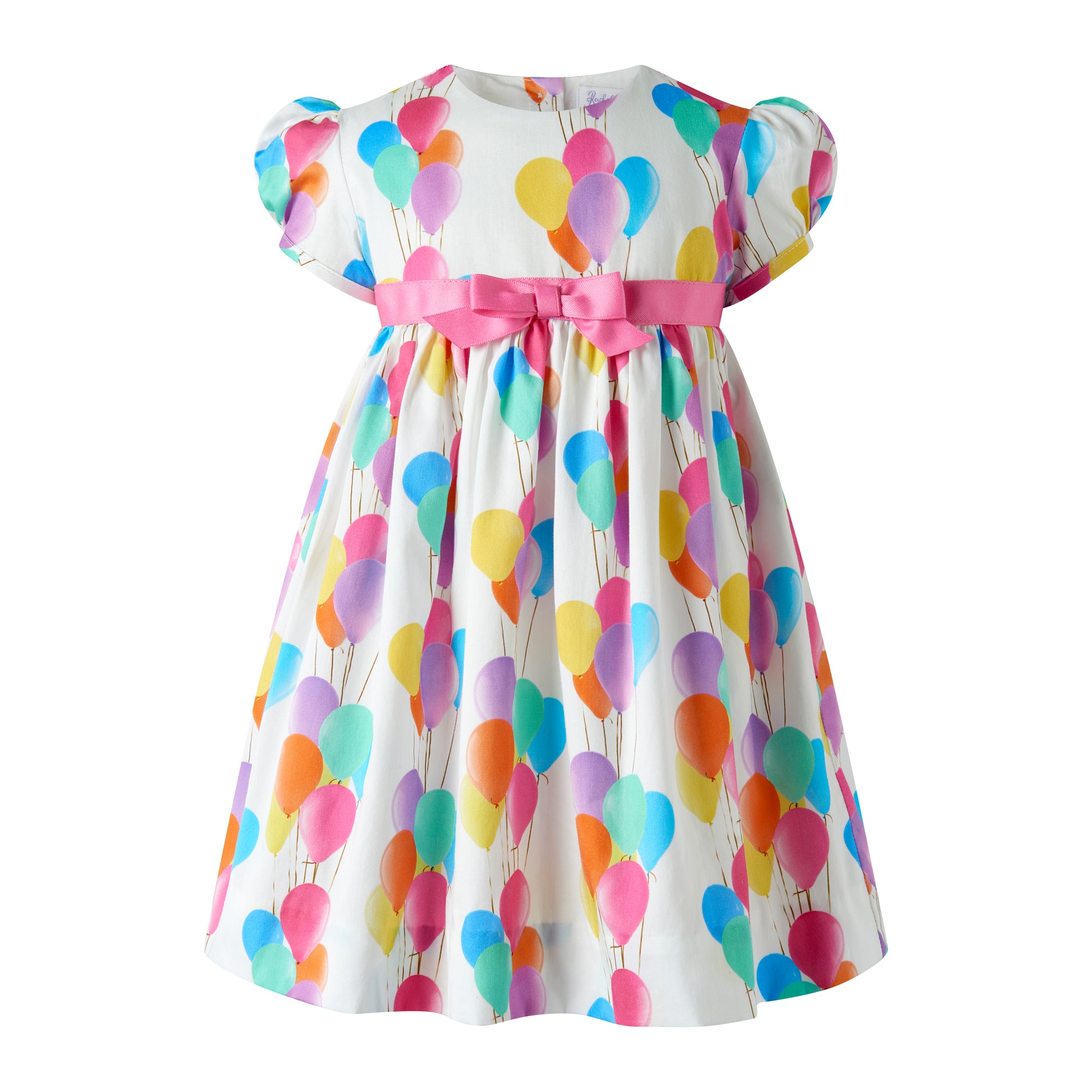 Rachel Riley London Baby Girls Birthday Balloons Dress with Bloomers