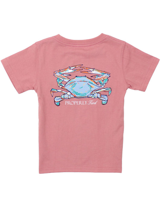 Properly Tied Boys Tee Shirt - Claws on Salmon by Properly Tied
