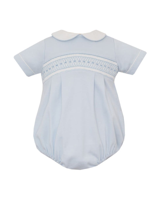 Petit Bebe Knits Boys Light Blue Knit Bubble by Petit Bebe