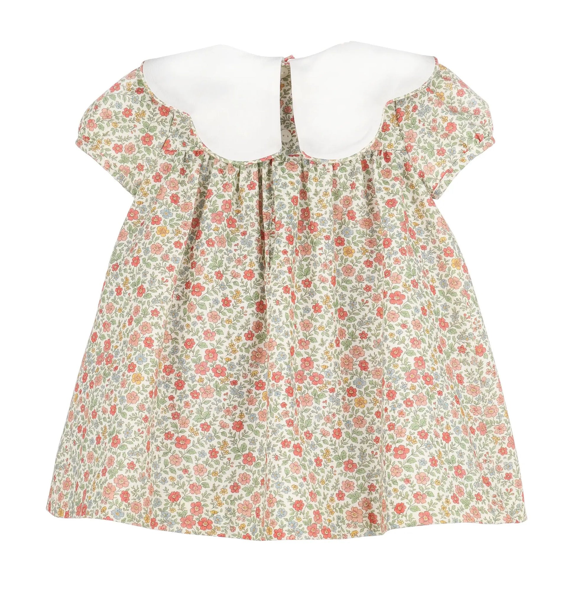 Sophie & Lucas Girls Orange Storybook Vintage Scallop Dress
