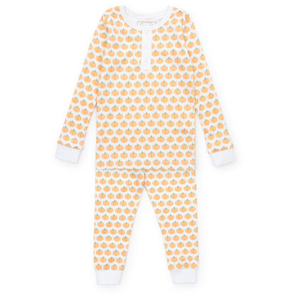 Lila & Hayes Boys Jack Pajamas Set - Orange Harvest Pumpkins