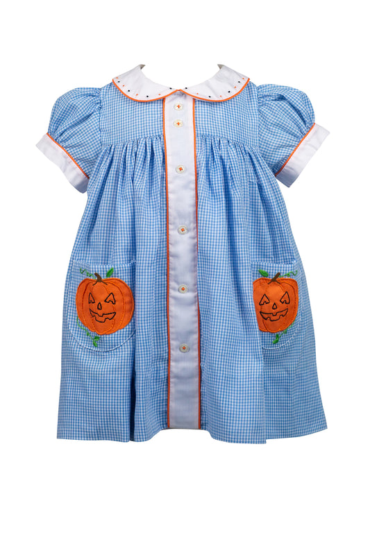 Proper Peony Jackie Blue Pumpkin Dress by Proper Peony