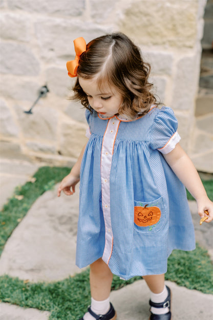 Proper Peony Jackie Blue Pumpkin Dress by Proper Peony