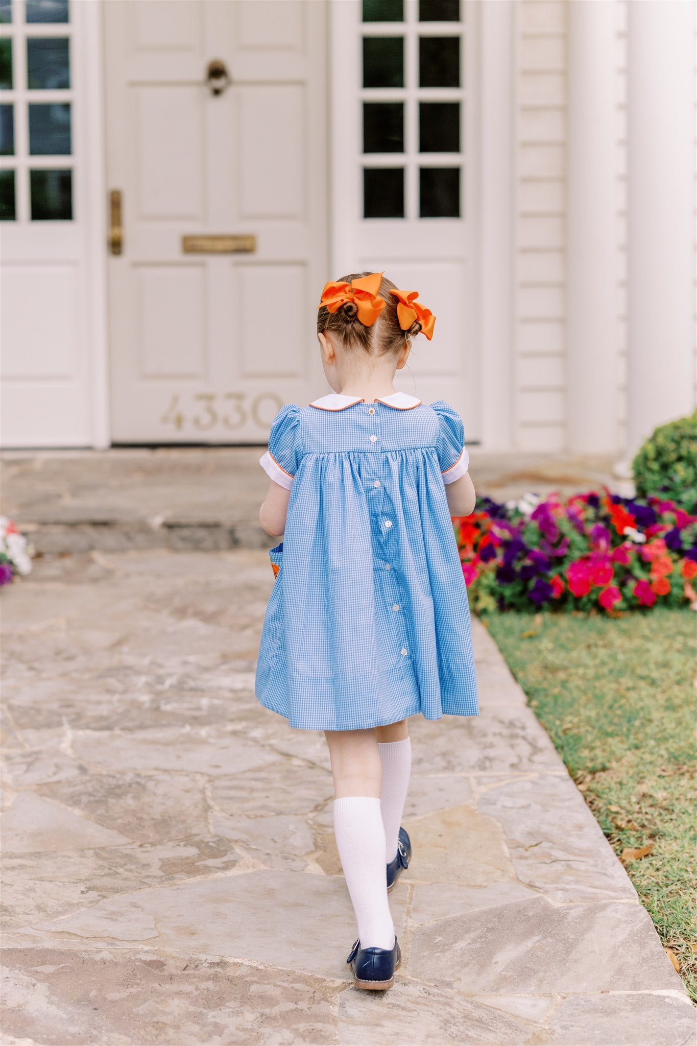 Proper Peony Jackie Blue Pumpkin Dress by Proper Peony