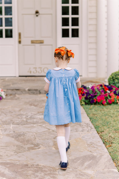 Proper Peony Jackie Blue Pumpkin Dress by Proper Peony