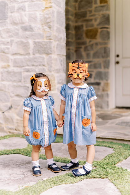 Proper Peony Jackie Blue Pumpkin Dress by Proper Peony