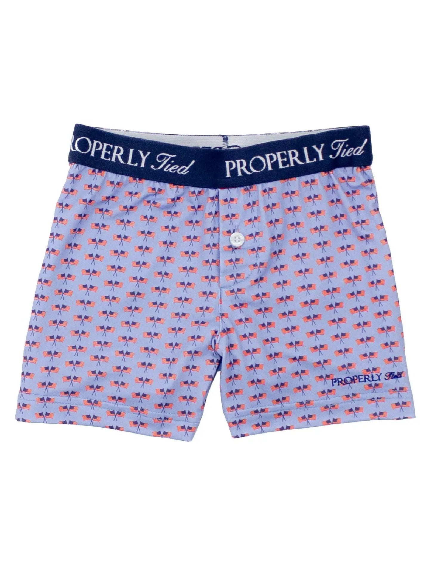 Properly Tied Boys Inlet Boxers - Freedom Flag by Properly Tied