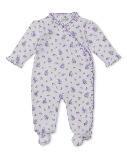 Kissy Kissy Baby Girls Lavender Floral Roses and Bloomers Ruffle Footie by Kissy Kissy