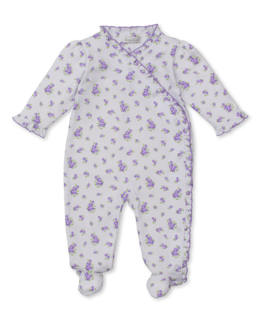 Kissy Kissy Baby Girls Lavender Floral Roses and Bloomers Ruffle Footie by Kissy Kissy