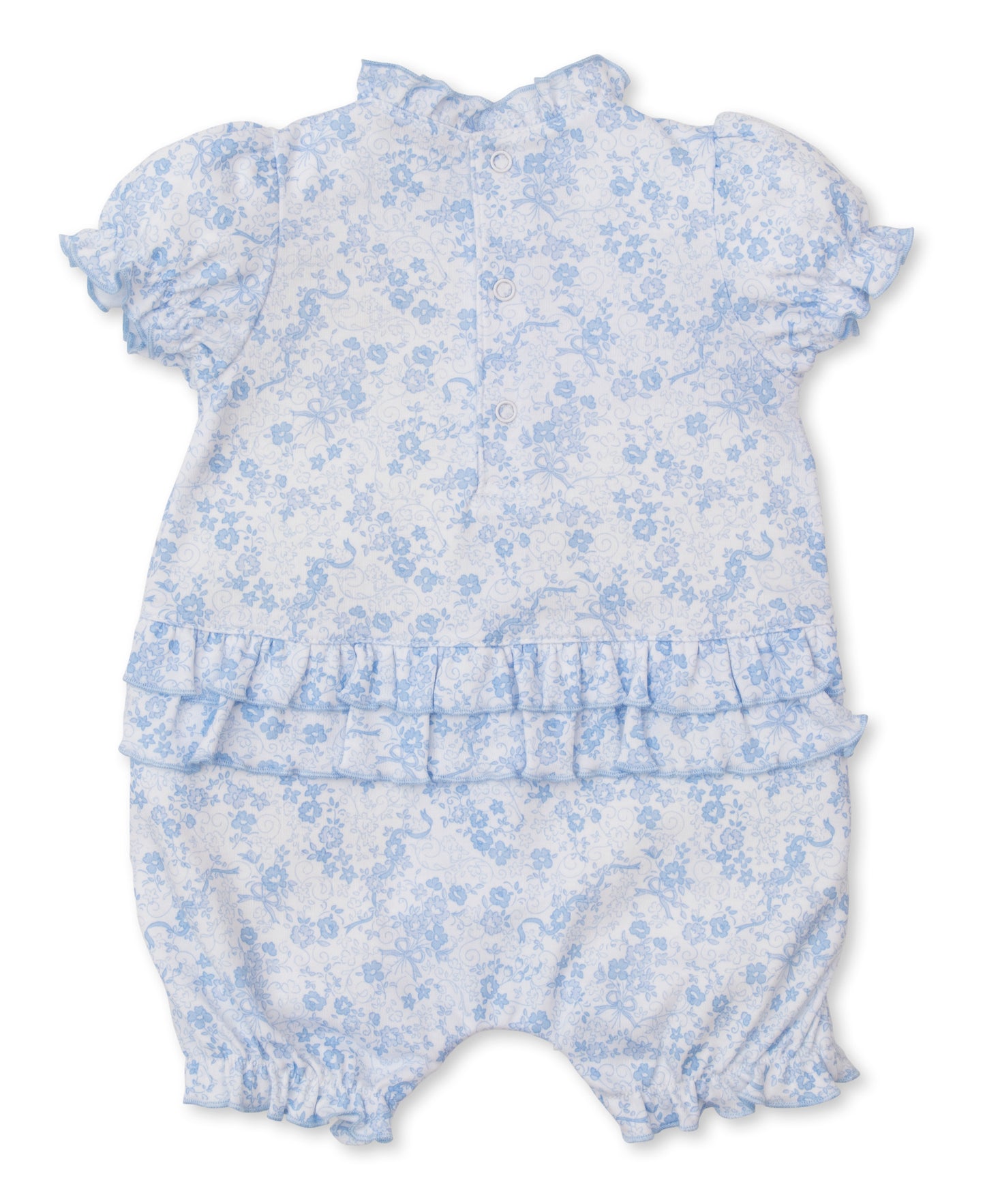 Kissy Kissy Baby Girls Blue Floral Old English Roses Ruffle Bubble by Kissy Kissy