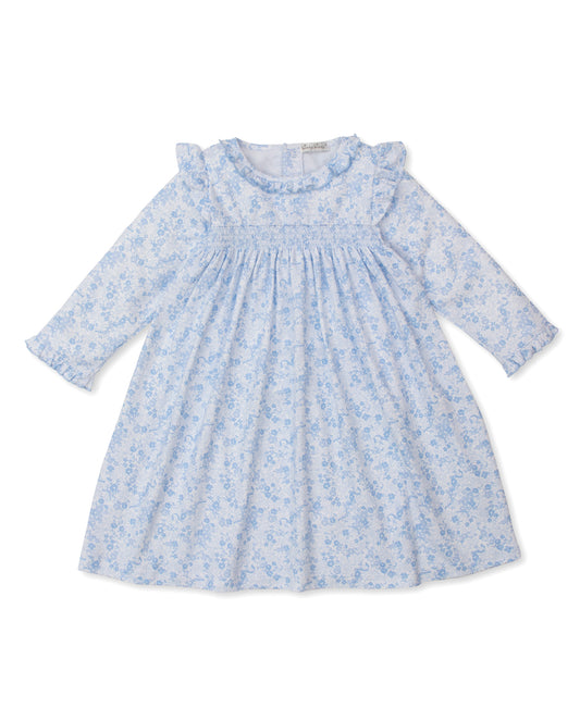 Kissy Kissy Toddler Girls Blue Floral Old English Roses Smocked Dress by Kissy Kissy