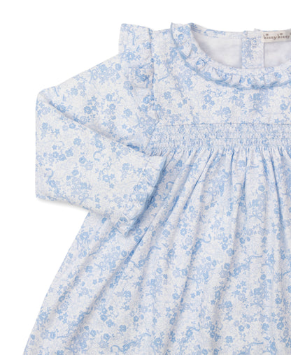 Kissy Kissy Toddler Girls Blue Floral Old English Roses Smocked Dress by Kissy Kissy