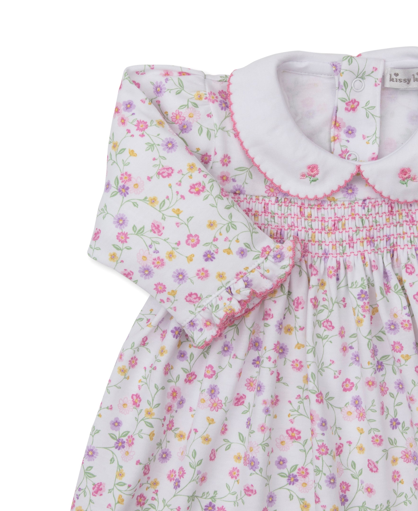 Kissy Kissy Baby Girls Autumn Gardens Floral Smocked Dress