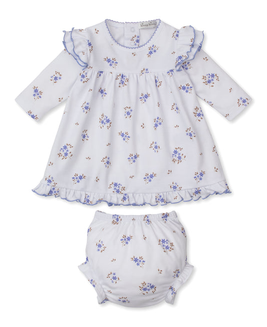 Kissy Kissy Baby Girls Periwinkle Blue Floral Tiny Blossoms Dress Set by Kissy Kissy
