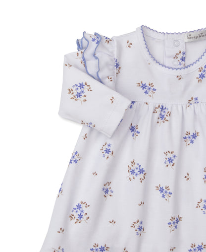 Kissy Kissy Baby Girls Periwinkle Blue Floral Tiny Blossoms Dress Set by Kissy Kissy
