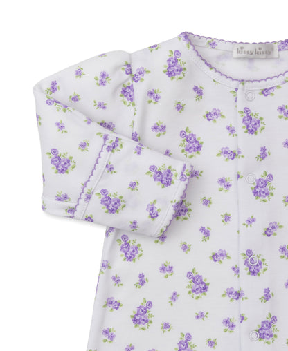 Kissy Kissy Baby Girls Lavender Roses & Blooms Floral Converter Gown by Kissy Kissy