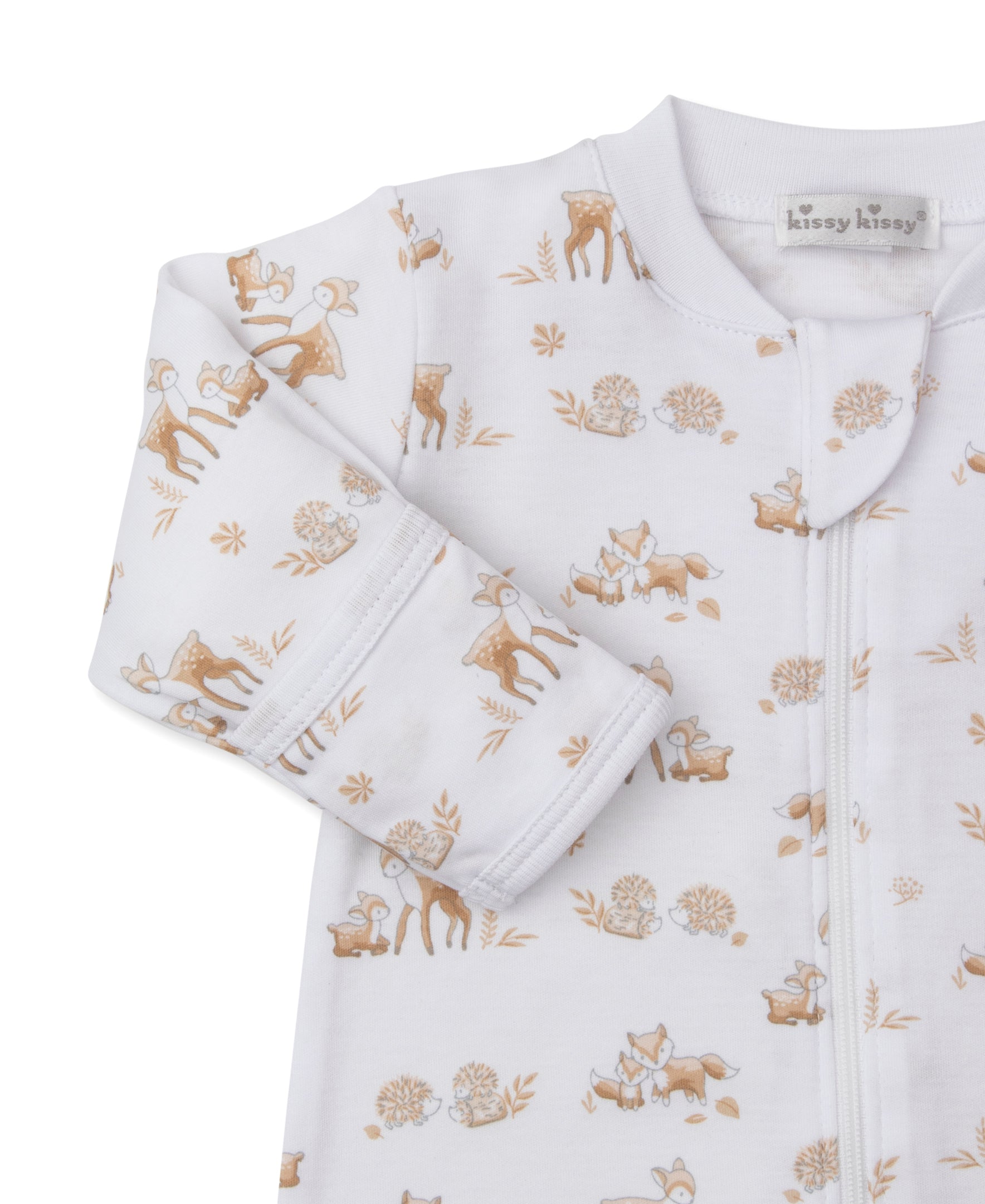 Kissy Kissy Baby Boys Forest Fanfare Printed Footie with Zipper
