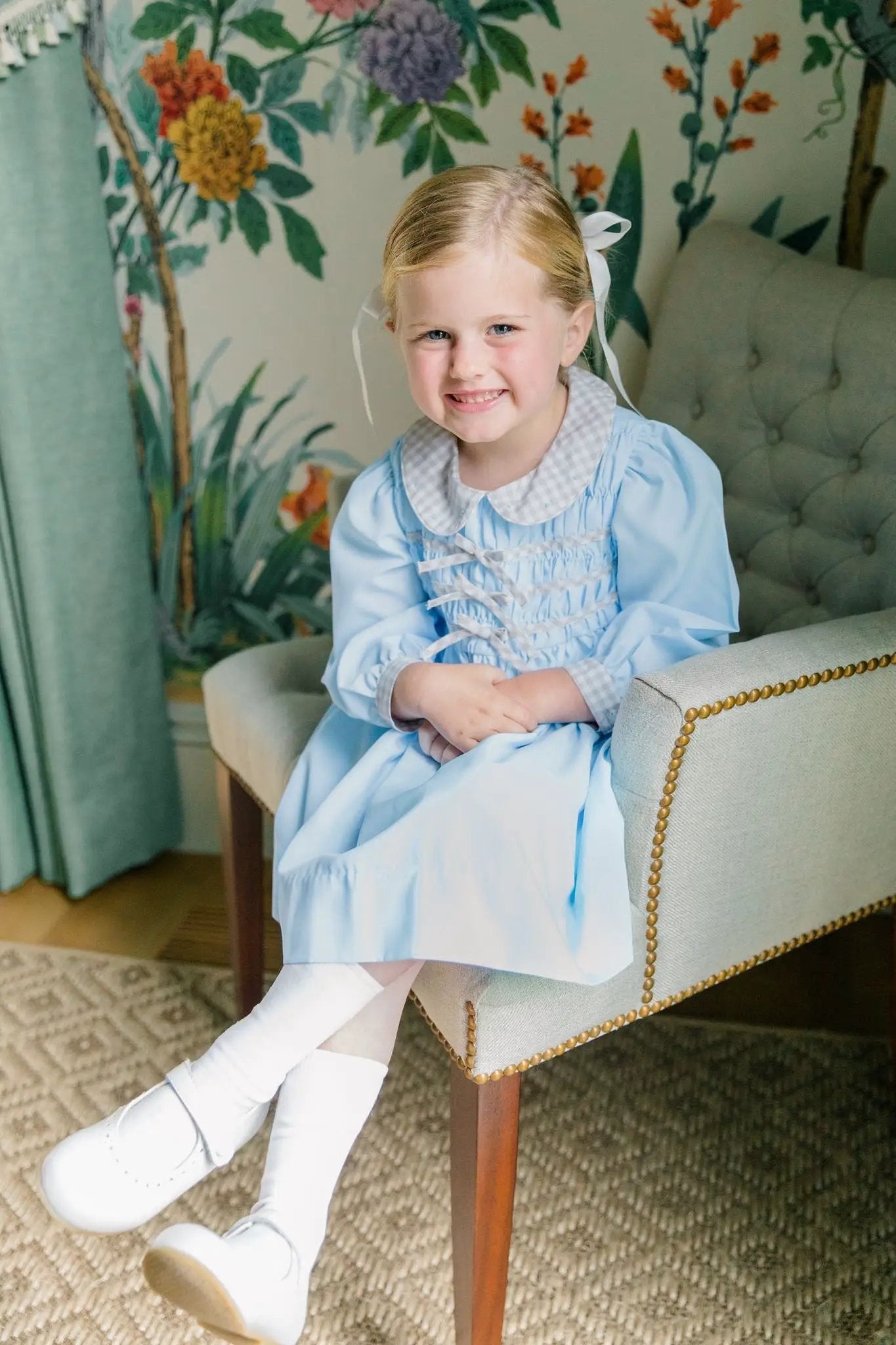 Proper Peony Girls Blue Bree Dress