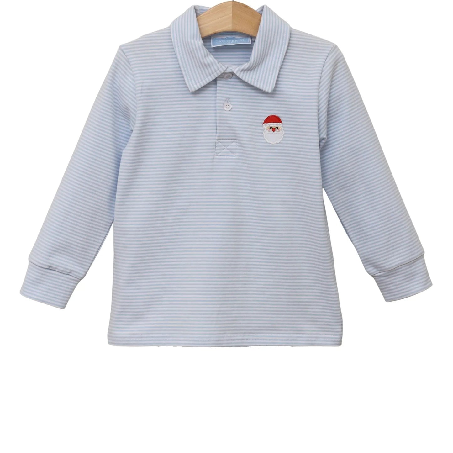 Trotter Street Kids Boys Blue Santa Trio Polo by Trotter Street Kids