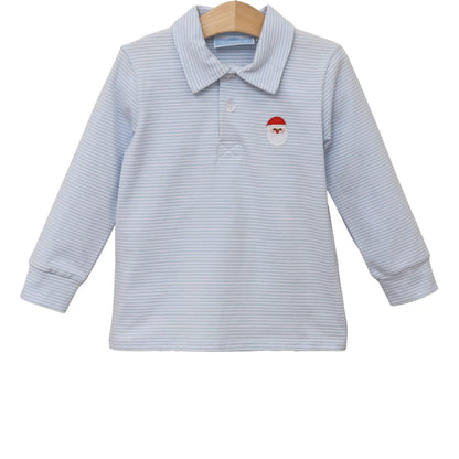 Trotter Street Kids Boys Blue Santa Trio Polo by Trotter Street Kids