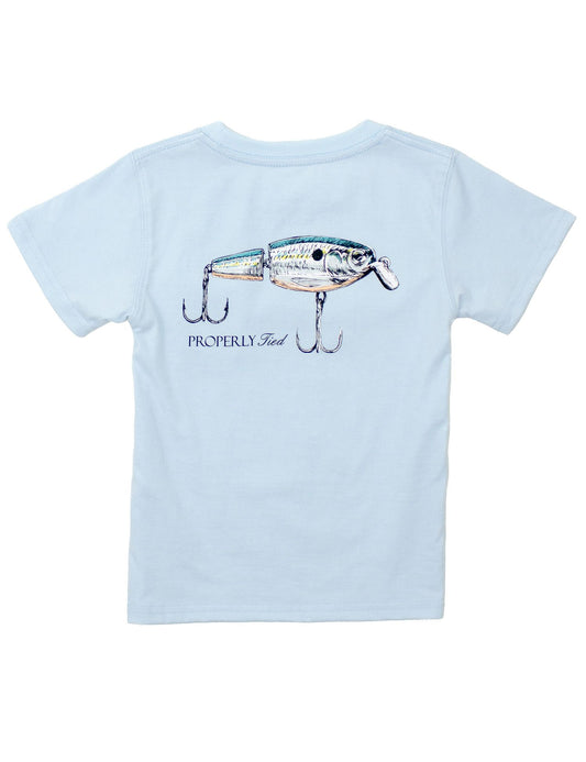 Properly Tied Boys Tee Shirt - Swimbait on Periwinkle by Properly Tied